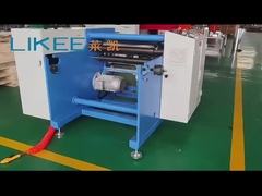 Semi- Automatic 2 Shafts Aluminum Foil Kitchen Roll Rewinding Machine