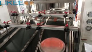 LK-T80 অ্যালুমিনিয়াম ফয়েল বৃত্তাকার প্যান কন্টেইনার তৈরির মেশিন