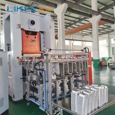 কেনা সম্পূর্ণ স্বয়ংক্রিয় Mitsubishi PLC এবং SIMENSE 80Ton সিলভার হোয়াইট/অরেঞ্জ অ্যালুমিনিয়াম ফয়েল প্লেট তৈরীর মেশিন online manufacture