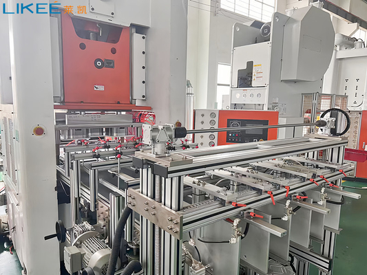কেনা 80TON চাপ সম্পূর্ণ স্বয়ংক্রিয় অ্যালুমিনিয়াম ফয়েল ধারক তৈরীর মেশিন পিএলসি নিয়ন্ত্রিত online manufacture