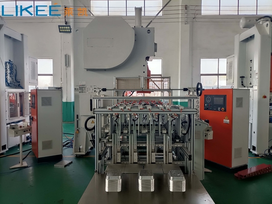 কেনা ISO 9001 সার্টিফিকেশন  C ফ্রেম অ্যালুমিনিয়াম ফুড প্যান পাঞ্চিং মেশিন online manufacture