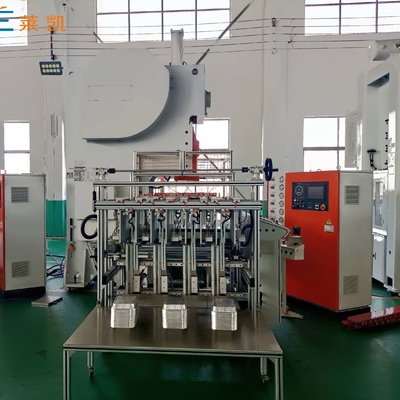 কেনা উচ্চ গতি সম্পন্ন ১২০০০ পিস/ঘণ্টা ক্যাপাসিটি অ্যালুমিনিয়াম ফয়েল কন্টেইনার উৎপাদন লাইন LK-T63 online manufacture