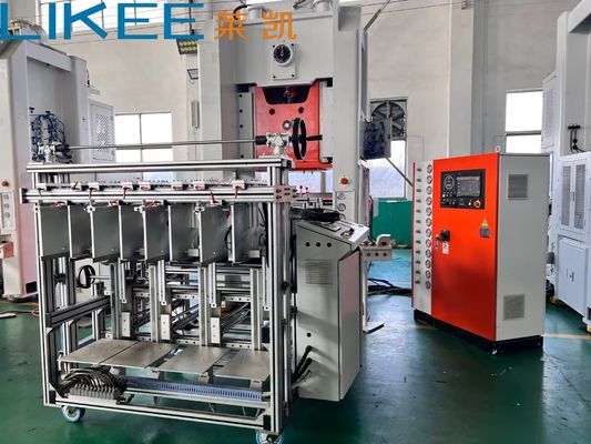 কেনা LK-T80 Aluminum Foil Container Making Machine with 35-70 Strokes Per Minute for Square Tray Production and 80ton Press Capacity online manufacture