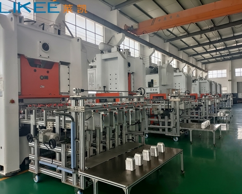 380V 70 স্ট্রোক হাই ওয়ার্কিং স্পিড অ্যালুমিনিয়াম ফয়েল কনটেইনার উৎপাদন লাইন সিমেন্স মোটর সঙ্গে