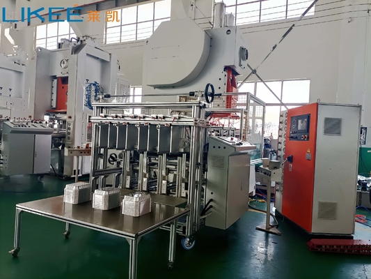 ISO অ্যালুমিনিয়াম ফয়েল কন্টেইনার মেশিন সম্পূর্ণ স্বয়ংক্রিয় ৫ ক্যাভিটি