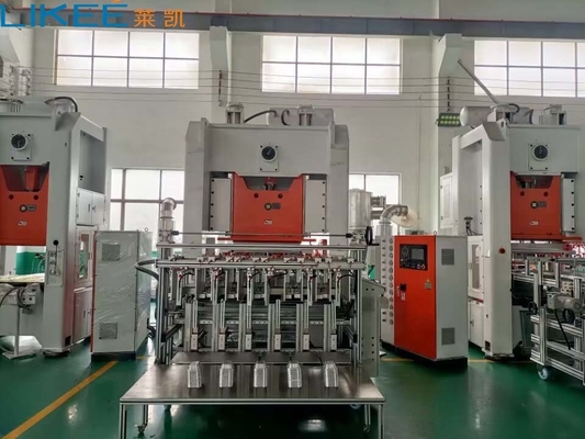 H ফ্রেম Mitsubishi PLC 12000 পিসি/ঘন্টা অ্যালুমিনিয়াম ফয়েল পাত্রে উৎপাদন লাইন