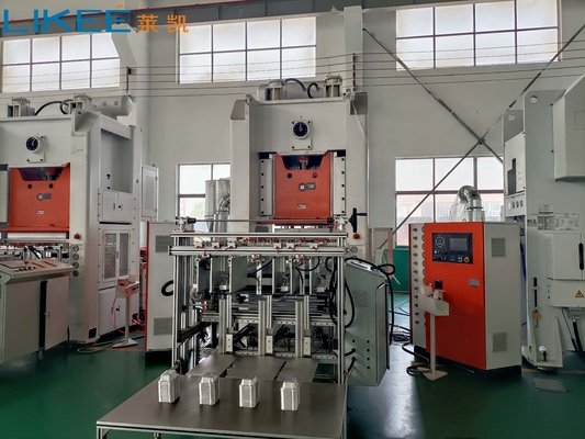H ফ্রেম অ্যালুমিনিয়াম ফয়েল বক্স Mitsubishi পিএলসি সঙ্গে কনটেইনার তৈরীর মেশিন
