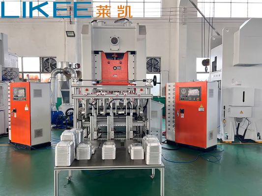 T80 অ্যালুমিনিয়াম ফয়েল ধারক খাদ্য বেকিং ট্রে মেশিন OEM পুনর্ব্যবহৃত কেক আয়তক্ষেত্রাকার