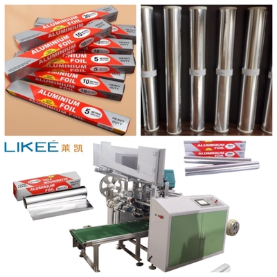 LKWD-450 হাউস অ্যালুমিনিয়াম ফয়েল রিওয়াইন্ডিং স্বয়ংক্রিয় মেশিন ৬ শ্যাফ্ট স্বয়ংক্রিয় পরিবর্তন