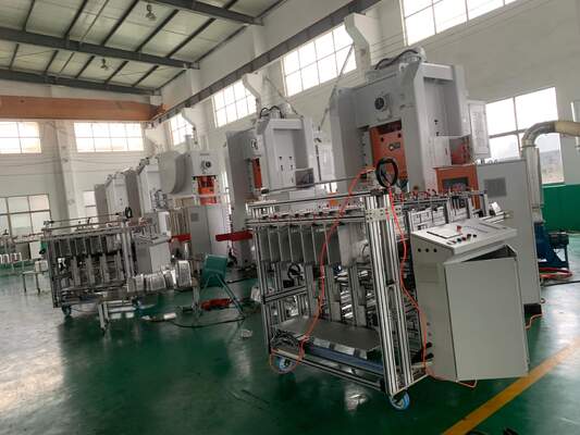 অ্যালুমিনিয়াম ফয়েল কন্টেইনার তৈরির মেশিন বারবিকিউ আয়তক্ষেত্রাকার খাদ্য গ্রেড