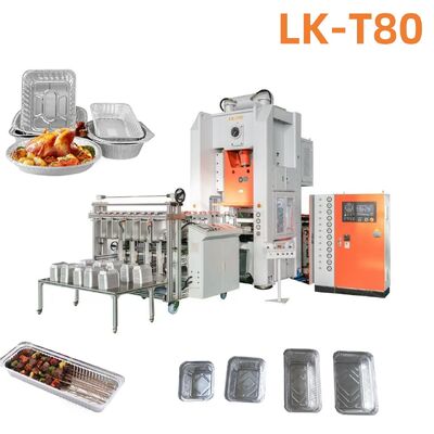 T80 Takeout Multiple Cavities Disposable Aluminum Foil Pan Insulation Preservation Machine (টেকআউট মাল্টিপল কেভিটিস ডিসপোজাল অ্যালুমিনিয়াম ফয়েল প্যান আইসোলেশন সংরক্ষণ মেশিন)