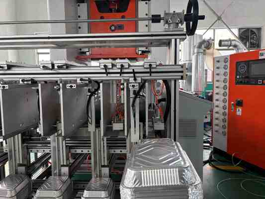 LK-T80 OEM লোগো আয়তক্ষেত্রাকার অ্যালুমিনিয়াম ফয়েল ফুড কন্টেইনার, টেক অ্যাওয়ে ফাস্ট ফুড প্যাকেজ মেশিনের জন্য