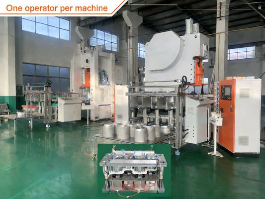 LK-T63 C-Frame Fully Automatic Aluminum Foil Container Machine with 3-Cavity Mold for Small and Medium Size Containers